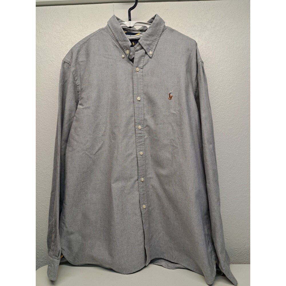 Ralph Lauren Men's XL Slate Gray Button-Up Shirt